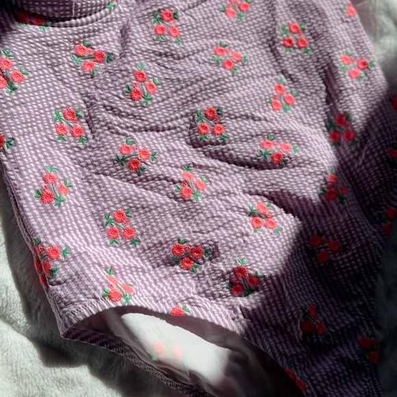 🌸J.Crew Seersucker Floral Underwire One-Piece Swimsuit🌸 - Picture 4 of 10